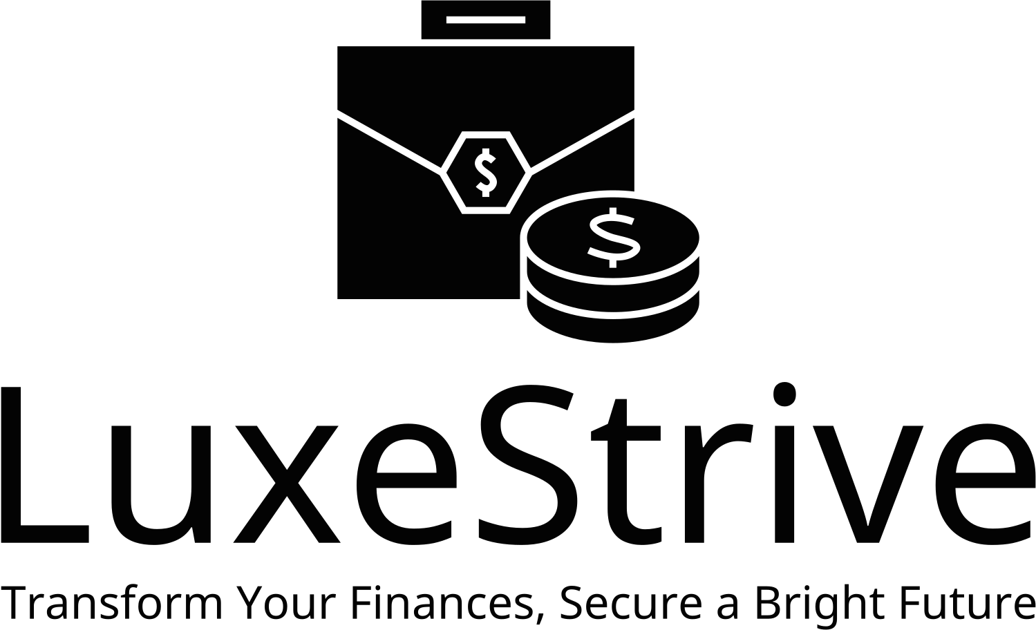 LuxeStrive Logo - Financially Fit and Secure Future